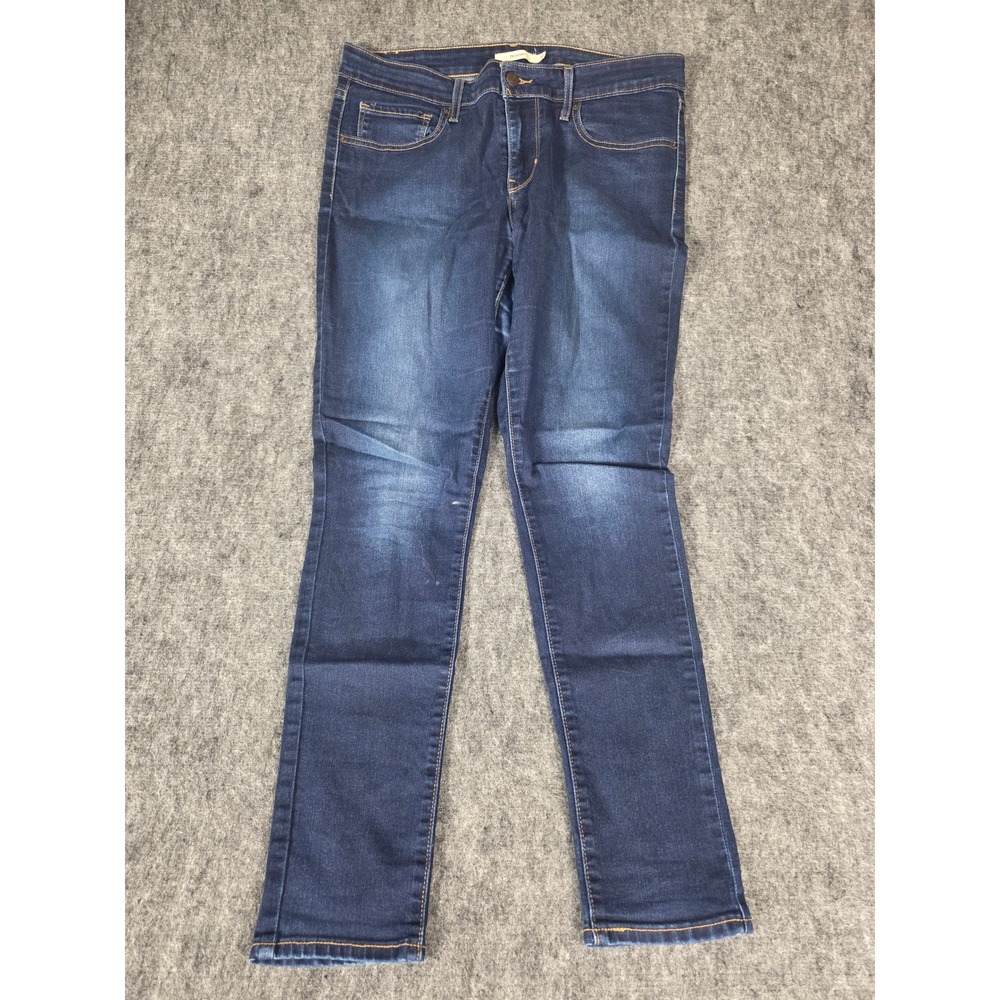 Levis 711 Skinny Jeans Womens W31 L30 Dark Wash Mid Rise Stretch Denim Pants